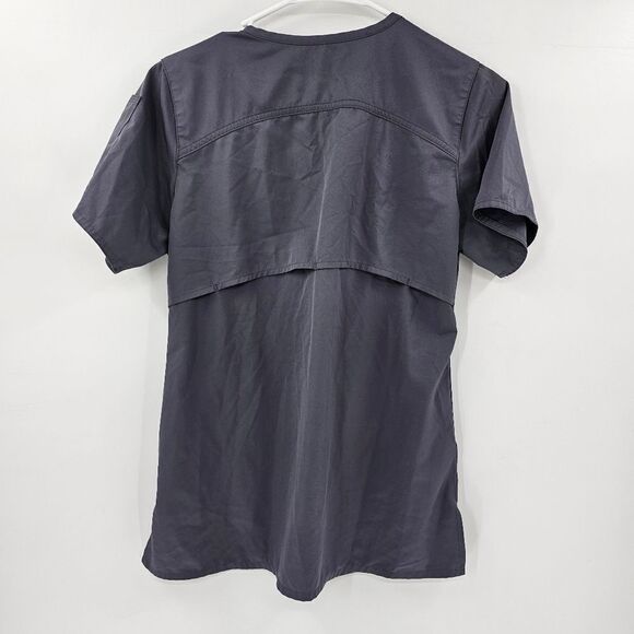 Carhartt xs scrub top womens work shirt tshirt gray charcoal - Picture 2 of 4